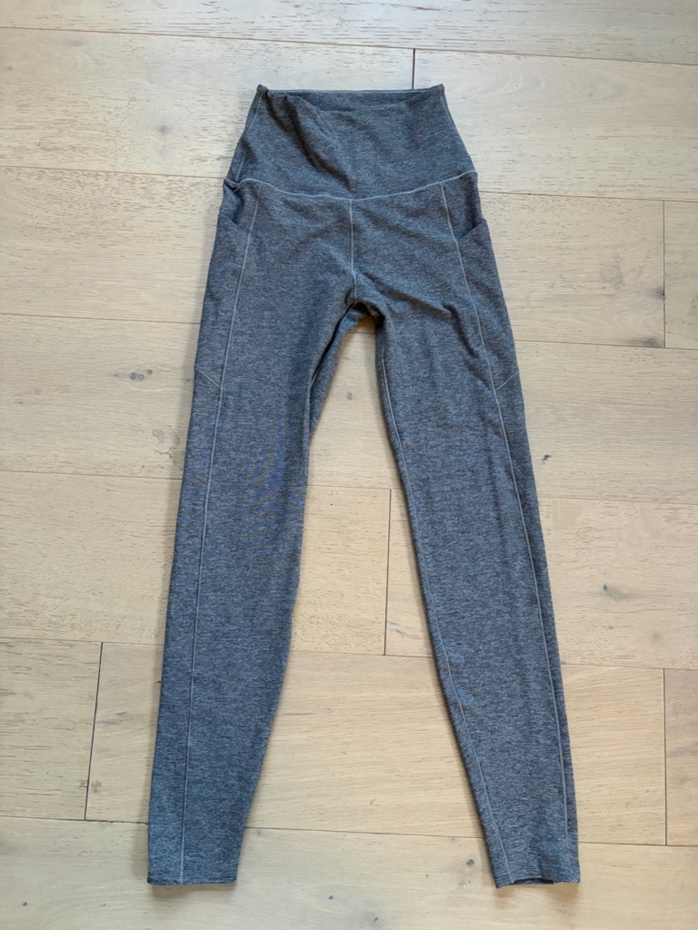 WANDER POCKET YOGA PANTS Grey NWOT